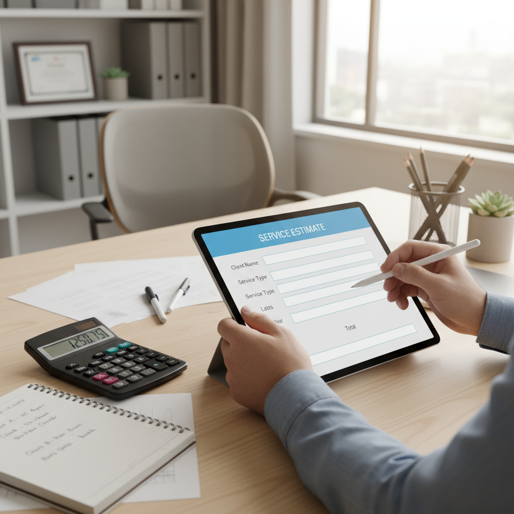 Erstellung eines Serviceangebots